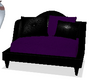 purple black couch