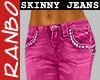 *R* Skinny Pink Jeans