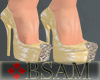 BM : gold Heels
