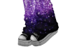 Sparkly Purple Emo Shoes