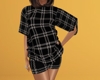 Black PJs Plaid Small F