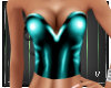 PVC Corset Teal