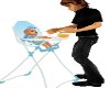 (dd) highchair with baby