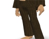 Brown Pinstripe Pants