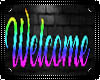 Neon Love Welcome Sign