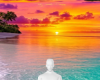Beach sunset background