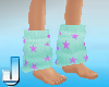 80s Legwarmers Aqua