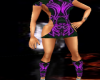 purple designer dress