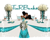 Teal & White Head Table