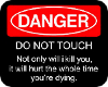 danger do not touch