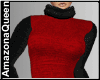 Sweater Dress Red black