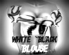 blouse:black&white