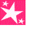 Pink star sticker
