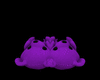 Purple Teddy Slippers