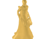 侍.  Pray Gold Statue