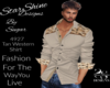 4927 Tan Western Shirt
