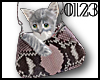 *0123* Gray Cat in Bag