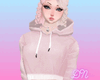 Pink crop hoody