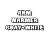 ARM WARMER-GRAY WYT