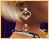 ~TQ~red heart earrings