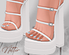 tt. White Platform Heels