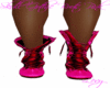 Skull Gothic Boots{Pink}