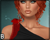 Red Rose Black Pantsuit