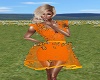 Orange Butterfly Dress