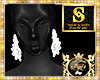 WHITE CRISTAL  EARRINGS