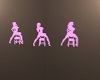 3 Neon Chair Dancers