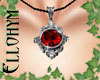 ~E- Medieval Locket Ruby