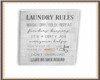 Laundry rules art