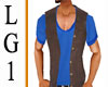 LG1 Brown Vest & Shirt