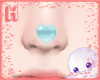 |H| Blue Heart Nose M