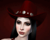 N. Hat Cowgirl Red