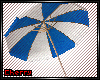 Beach Umbrella BlueWhite