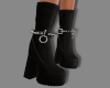 Black Spike Short Boots
