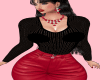 Black red Outfit
