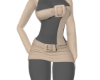 tan buckled outfit