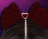 Hair Bow wine red P