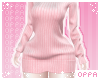 ୨୧ knit dress | pink