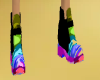 Rainbow Camo Boots M