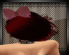 deep red hair bow