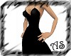 ^S^Backless Gown-Blk