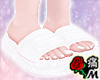 蝶 White Slippers