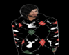 DEER argyle sweater