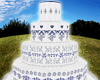 Blue&White Wedding Cake