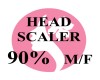 *A* 90% HEAD SCALER M/F