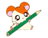 Cute Pencil Hamster