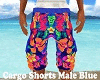 Cargo Shorts Male Blue